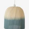 Abat-jour En Bambou Tie And Dye Beige / Bleu - Vertbaudet -Vertbaudet Magasin abat jour en bambou tie and dye