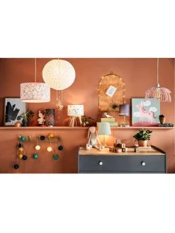 Abat-jour Pour Suspension En Métal Fleur Rose - Vertbaudet -Vertbaudet Magasin abat jour pour suspension en metal fleur 5