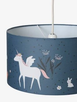 Abat-jour Pour Suspension FORÊT ENCHANTEE Bleu - Vertbaudet -Vertbaudet Magasin abat jour pour suspension foret enchantee 2
