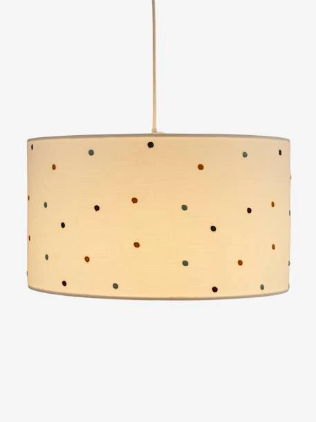 Abat-jour Pour Suspension Pois Brodés Petits Pois Beige / Multicolore - Vertbaudet 4 Abat-jour Pour Suspension Pois Brodés Petits Pois Beige / Multicolore - Vertbaudet – Image 2