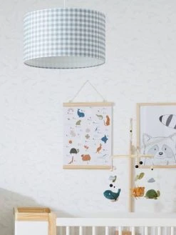 Abat-jour Pour Suspension Vichy Bleu - Vertbaudet -Vertbaudet Magasin abat jour pour suspension vichy 5