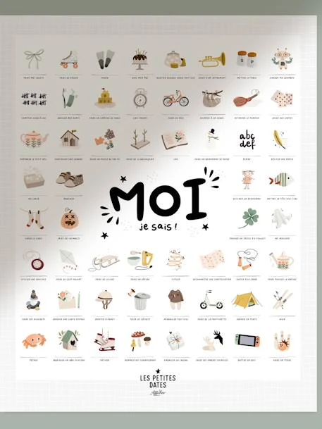 Affiche Moi Je Sais LES PETITES DATES Blanc - Les Petites Dates 4 Affiche Moi Je Sais LES PETITES DATES Blanc - Les Petites Dates – Image 2