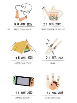 Affiche Moi Je Sais LES PETITES DATES Blanc - Les Petites Dates 8 Affiche Moi Je Sais LES PETITES DATES Blanc - Les Petites Dates -Vertbaudet Magasin affiche moi je sais les petites dates 2