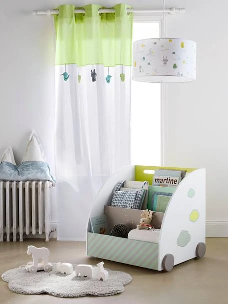 Bibliothèque à Roulettes Pic-nic Blanc - Vertbaudet 4 Bibliothèque à Roulettes Pic-nic Blanc - Vertbaudet – Image 2