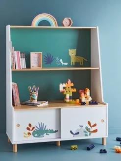 Bibliothèque Jungle Paradise Blanc - Vertbaudet -Vertbaudet Magasin bibliotheque jungle paradise 3