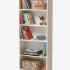 Bibliothèque LIGNE CONFETTI Blanc / Bois - Vertbaudet -Vertbaudet Magasin bibliotheque ligne confetti
