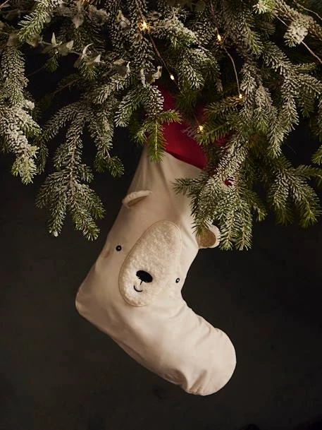 Chaussette De Noël Personnalisable Ours Blanc - Vertbaudet 5 Chaussette De Noël Personnalisable Ours Blanc - Vertbaudet – Image 3