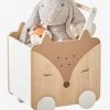 Coffre à Roulettes Biche Blanc - Bois - Vertbaudet -Vertbaudet Magasin coffre a roulettes biche