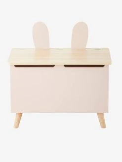 Coffre De Rangement Bunny Rose Clair/bois - Vertbaudet -Vertbaudet Magasin coffre de rangement bunny 2