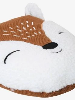 Coussin Cerf Sherpa Et Velours Côtelé Beige / Marron - Vertbaudet -Vertbaudet Magasin coussin cerf sherpa et velours cotele 2