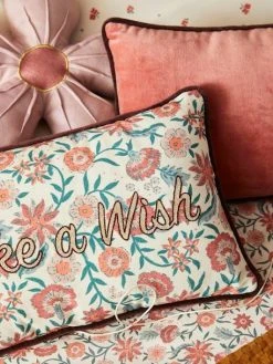 Coussin Velours GIPSY Rose - Vertbaudet -Vertbaudet Magasin coussin velours gipsy 4