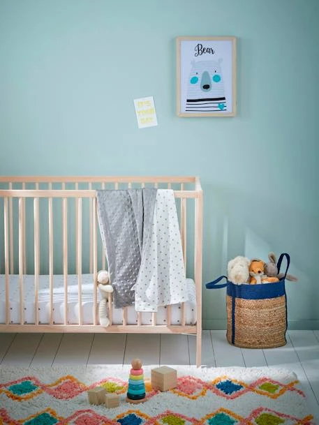 Couverture Bébé Bi-face Minky/molleton STELLA Gris - Vertbaudet 5 Couverture Bébé Bi-face Minky/molleton STELLA Gris - Vertbaudet – Image 3