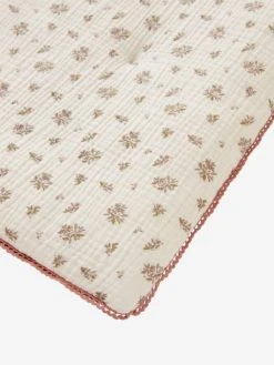 Couverture Gaze De Coton/velours GRENIER écru / Multicolore - Vertbaudet -Vertbaudet Magasin couverture gaze de cotonvelours grenier 4