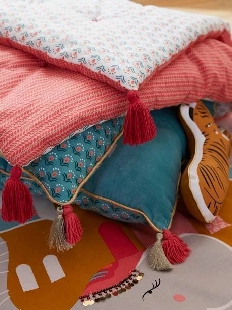 Couvre-lit EDEN INDIA Rose / Multicolore - Vertbaudet 4 Couvre-lit EDEN INDIA Rose / Multicolore - Vertbaudet – Image 2