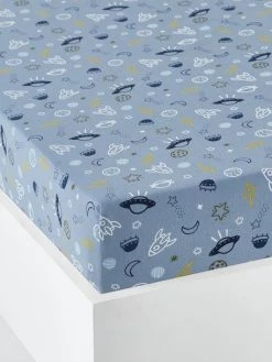 Drap-housse Enfant COSMOS Bleu - Vertbaudet