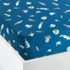 Drap-housse Enfant FONDS MARINS Bleu - Vertbaudet