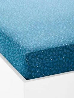 Drap-housse Enfant FORET ENCHANTEE Bleu - Vertbaudet