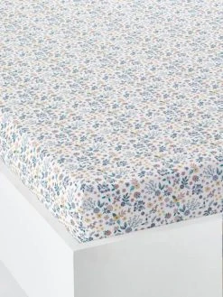 Drap-housse Enfant PLACE DU LILAS écru / Multicolore - Vertbaudet