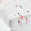 Drap-housse Fille LICORNES MAGIQUES Blanc Imprimé - Vertbaudet
