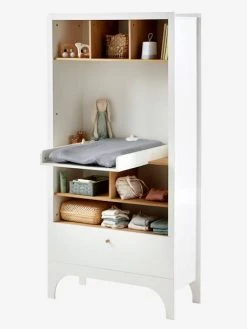 Etagère à Langer 2 En 1 LIGNE NOUGATINE Blanc - Bois - Vertbaudet -Vertbaudet Magasin etagere a langer 2 en 1 ligne nougatine 4