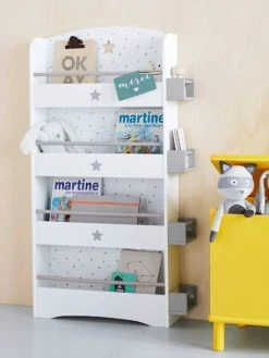 Etagère-bibliothèque Enfant LIGNE SIRIUS Blanc Clair Uni Avec Decor - Vertbaudet -Vertbaudet Magasin etagere bibliotheque enfant ligne sirius 2