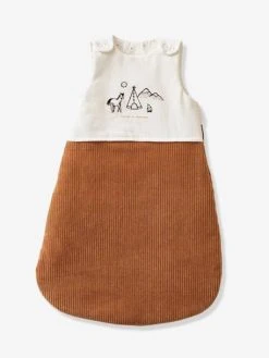 Gigoteuse Manches Amovibles Bi-matière PETIT NOMADE écru / Camel - Vertbaudet -Vertbaudet Magasin gigoteuse manches amovibles bi matiere petit nomade 3