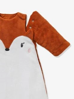 Gigoteuse Manches Amovibles En Microfibre RENARD écru / Roux - Vertbaudet -Vertbaudet Magasin gigoteuse manches amovibles en microfibre renard 3