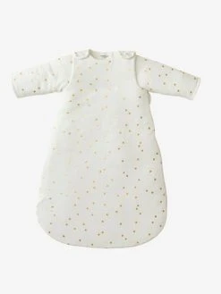 Gigoteuse Manches Amovibles GREEN FOREST écru / Pois Doré - Vertbaudet -Vertbaudet Magasin gigoteuse manches amovibles green forest 1