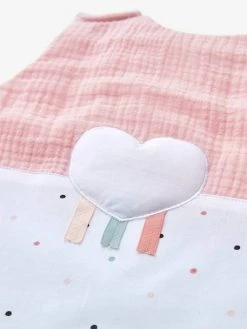 Gigoteuse Sans Manches LOVE LANGE Rose / Multicolore - Vertbaudet -Vertbaudet Magasin gigoteuse sans manches love lange 4