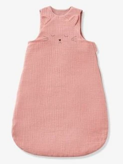 Gigoteuse Spécial été En Gaze De Coton Bio* JOLI CAT Rose - Vertbaudet