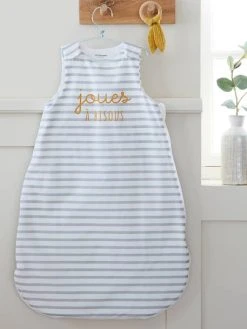 Gigoteuse Spécial été Sans Manches JOUES A BISOUS Rayure Grise - Vertbaudet -Vertbaudet Magasin gigoteuse special ete sans manches joues a bisous 2