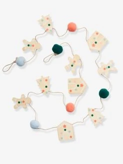 Guirlande En Bois Pain D'épices Chene - Vertbaudet