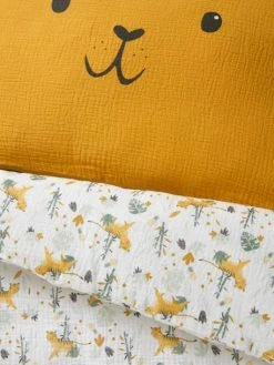 Housse De Couette Bébé En Gaze De Coton HANOÏ Ivoire Imprimé - Vertbaudet -Vertbaudet Magasin housse de couette bebe en gaze de coton hanoi 3