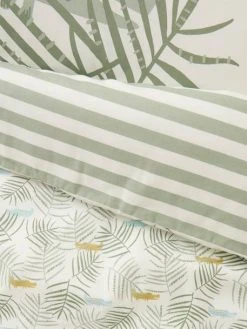 Housse De Couette Bébé TREK Oeko-Tex® Blanc Imprimé - Vertbaudet -Vertbaudet Magasin housse de couette bebe trek oeko tex 3