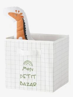 Les 3 Bacs De Rangement Tanzanie Tilleul Foncé Imprimé - Vertbaudet -Vertbaudet Magasin les 3 bacs de rangement tanzanie 2