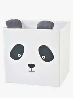 Lot De 2 Bacs En Tissu Panda Koala Beige - Vertbaudet -Vertbaudet Magasin lot de 2 bacs en tissu panda koala 2