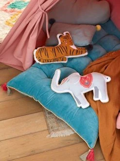 Lot De 2 Coussins Animaux EDEN INDIA Multicolore - Vertbaudet -Vertbaudet Magasin lot de 2 coussins animaux eden india 3