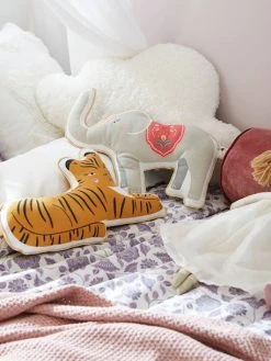 Lot De 2 Coussins Animaux EDEN INDIA Multicolore - Vertbaudet -Vertbaudet Magasin lot de 2 coussins animaux eden india 4