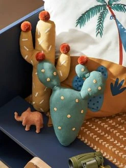 Lot De 2 Coussins Cactus WILD SAHARA Vert / Jaune - Vertbaudet -Vertbaudet Magasin lot de 2 coussins cactus wild sahara 4
