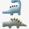 Lot De 2 Coussins PETIT DINO Bleu / Kaki - Vertbaudet -Vertbaudet Magasin lot de 2 coussins petit dino