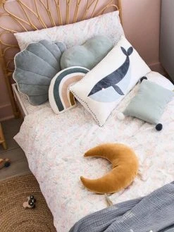 Lot De 2 Coussins SOUS L'OCÉAN Bleu - Vertbaudet -Vertbaudet Magasin lot de 2 coussins sous locean 4