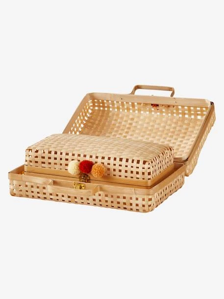 Lot De 2 Valisettes En Bambou Beige - Vertbaudet 5 Lot De 2 Valisettes En Bambou Beige - Vertbaudet – Image 3