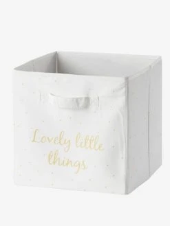 Lot De 3 Bacs De Rangement Lovely Rose Poudré Imprimé - Vertbaudet -Vertbaudet Magasin lot de 3 bacs de rangement lovely 2