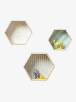 Lot De 3 étagères Hexagones Enfant Bois/multicolore - Vertbaudet 13 Lot De 3 étagères Hexagones Enfant Bois/multicolore - Vertbaudet -Vertbaudet Magasin lot de 3 etageres hexagones enfant 5