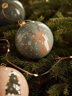 Lot De 6 Boules De Noël Contes De La Forêt Vert - Vertbaudet -Vertbaudet Magasin lot de 6 boules de noel contes de la foret 2