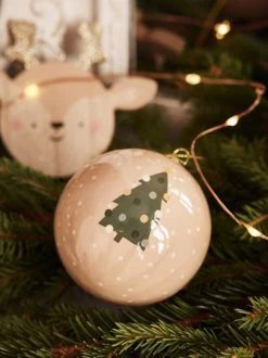 Lot De 6 Boules De Noël Contes De La Forêt Vert - Vertbaudet -Vertbaudet Magasin lot de 6 boules de noel contes de la foret 3