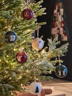 Lot De 6 Boules De Noël Ho ! Ho ! Ho ! Bordeaux - Vertbaudet 12 Lot De 6 Boules De Noël Ho ! Ho ! Ho ! Bordeaux - Vertbaudet -Vertbaudet Magasin lot de 6 boules de noel ho ho ho 1 4