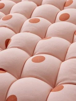 Matelas De Sol à Pompons MINI MAXI POIS Rose - Vertbaudet -Vertbaudet Magasin matelas de sol a pompons mini maxi pois 1