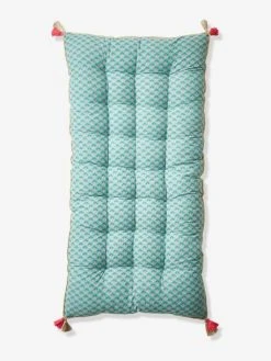 Matelas De Sol Velours Eden India Vert / Rose - Vertbaudet