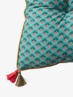 Matelas De Sol Velours Eden India Vert / Rose - Vertbaudet -Vertbaudet Magasin matelas de sol velours eden india 3